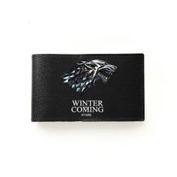 Business card holder "Game of thrones, the Starks" black