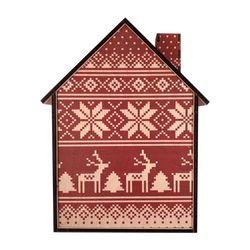 Decorative "Christmas cottage" red