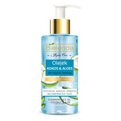 Hydrophilic oil for washing face with the scent of Coconut and Aloe , HYDRA CARE, BIELENDA, 140 ml
