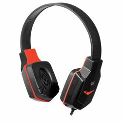DEFENDER / Headphones with microphone (headset) Warhead G-320, wired, 1.8 m, with headband, black with red