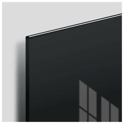 Lavagna magnetica in vetro (45x45 cm), 3 magneti, NERO, BRAUBERG