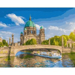 ВанГогВоМне / VanGogVoMne / Paint by number "River steamer" 40x50 cm