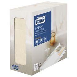 TORK / Phong bì kem không dệt cho dao kéo "LinStyle Premium", 39x39 cm, 60 chiếc.