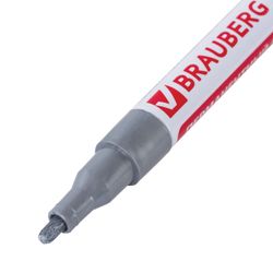 Lake boya kalemi 2 mm, GÜMÜŞ, XYLENE içermez (kokusuz), alüminyum, BRAUBERG PROFESSIONAL