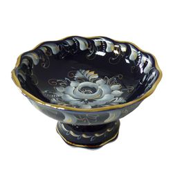 Гжельский Фарфоровый завод / Vase Gourmet cobalt paint gold