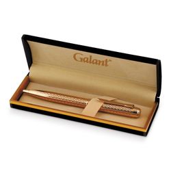Pen gift ball GALANT "Graven Gold", body gold engraved, gold parts, burner Assembly 0.7 mm, blue