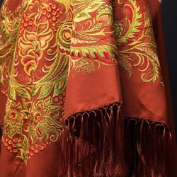 Торжокские золотошвеи / "Firebirds" scarf