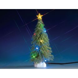 Figura luminosa 'Herringbone' con luci colorate, 19 cm, batterie, LEMAX