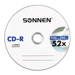 SONNEN / Disc CD-R 700 Mb, 52x, Slim Case (1 piece)