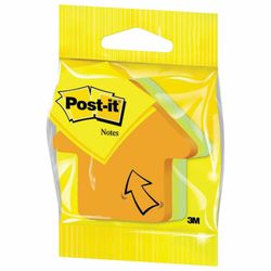 POST-IT / Self-adhesive blocks (sticker) ORIGINAL "Arrow" 70x70 mm, curly, SET 3 pcs. 75 sheets each