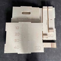 PROFI-FIT / Universal Plyo box plywood, 3 in 1, 50-60-75cm