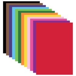 彩色纸板 A4 涂层（光面），12 张 12 色，一个文件夹，BRAUBERG，200x290 毫米，“Race”