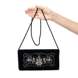 Торжокские золотошвеи / Velvet clutch "Charm"
