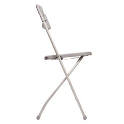 Folding chair for the house and office BRABIX "Golf CF-002", gray frame, plastic gray