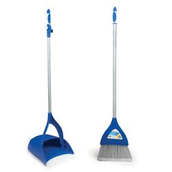 ЛАЙМА / Broom scoop with brush, folding, metal handle 66 cm, rubber edge, for home and office