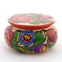 Jewelry box round small polkhovskiy Maydan