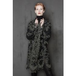 Снежинка / Snowflake / Lace cloak with floral-floral ornament