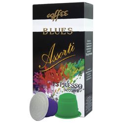 NESPRESSO / Capsules for coffee machines "Assorted", natural coffee, BLUES, 11 pcs. x 5 g