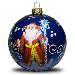 Christmas ball Santa Claus with staff