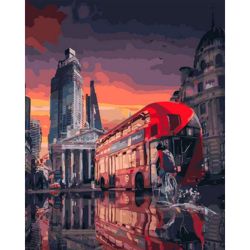 Опт-картина / Peinture par numéros 40x50 Paysage urbain
