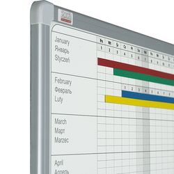 Magnetic strips for planing (0,9х60 cm), SET of 4 PCs., ASSORTED, 2x3 ("Double-three", Poland)