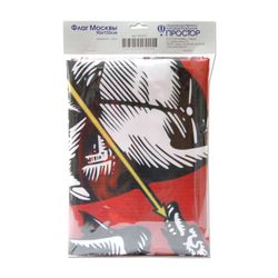 The flag of Moscow, 90х135 cm, the pocket under the shaft, packing with Euro slot