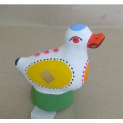 Дымковская глиняная игрушка / Figurine "Gusik"