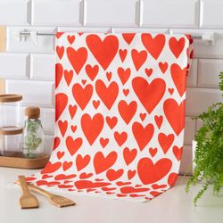 Этель / Handtuch Rote Herzen 40x73cm, 100% chl, Köper 190 g / m2