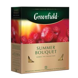 GREENFIELD / Tea "Summer Bouquet" herbal, 100 sachets in envelopes of 2 g