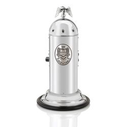 Electra mini coffee maker, chrome vertical