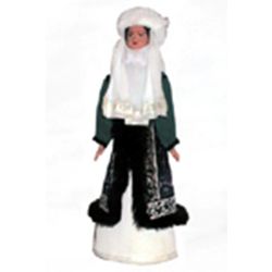 Потешный промысел / Porcelain souvenir doll "Female traditional Kyrgyz costume, late 19th - early 20th century"