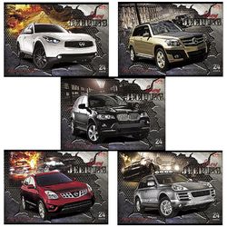 HATBER / Sketchbook "JEEPING", 24 sheets A4, 205x290 mm, staple, cardboard cover