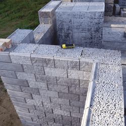 Rapidly erected buildings from blocks of 1, 2 and 3 floors
