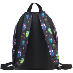 Backpack BRAUBERG, universal, city-format, black, "Owl", 20 liters, 41х32х14 cm