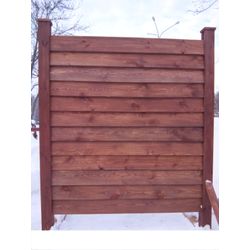 Fences made of carved wood