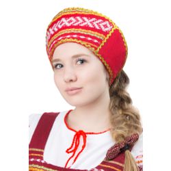 Тканые узоры / Female Russian national headdress - kokoshnik "dawn"