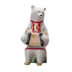 Дулёвский фарфор / Sculpture "Bear with an accordion", 1 category