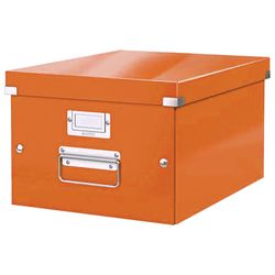 LEITZ archive box "Click & Store" M 200х280х370 mm, laminated cardboard, folding, orange