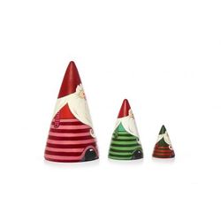 Фабрика сувенир / Matryoshka de tres piezas en forma de cono "Navidad"