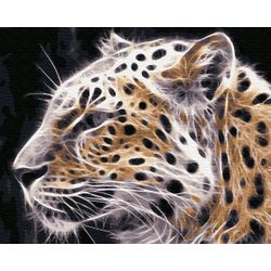 ВанГогВоМне / VanGogVoMne / Paint by number "Ghost cheetah" 40x50 cm