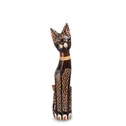 Decor and Gift / Wooden figurine "Cat" 60 cm