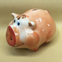 Piggy Bank porcelain Pig