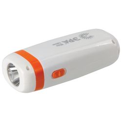 ЭРА / LED Flashlight KA10S, 10 x LED + 1 x LED, 2 modes, travel, battery charge from 220 V
