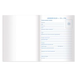 BRAUBERG / Diary 1-11 grade 48 sh., Leatherette cover (flexible), thermal stamping, foil, "IN THE FOREST" / 10 pcs.
