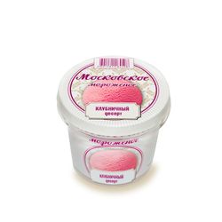 MOSCOW ICE CREAM IN A CUP "STRAWBERRY SORBET"