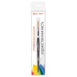 Brush art is a professional ART BRAUBERG "CLASSIC", soft synthetics, under the columns, round, no. 9, short handle
