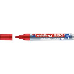 EDDING / Marcador de Edding / Cap-off, Quadro Branco, Ponta Redonda, Vermelho 1,5-3mm