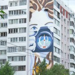 Drawings on buildings