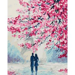 Опт-картина / Pintura por números 40x50 Spring in Paris