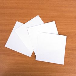 STAFF / Glued note block, cube 8x8 cm, 1000 sheets, white, whiteness 90-92%